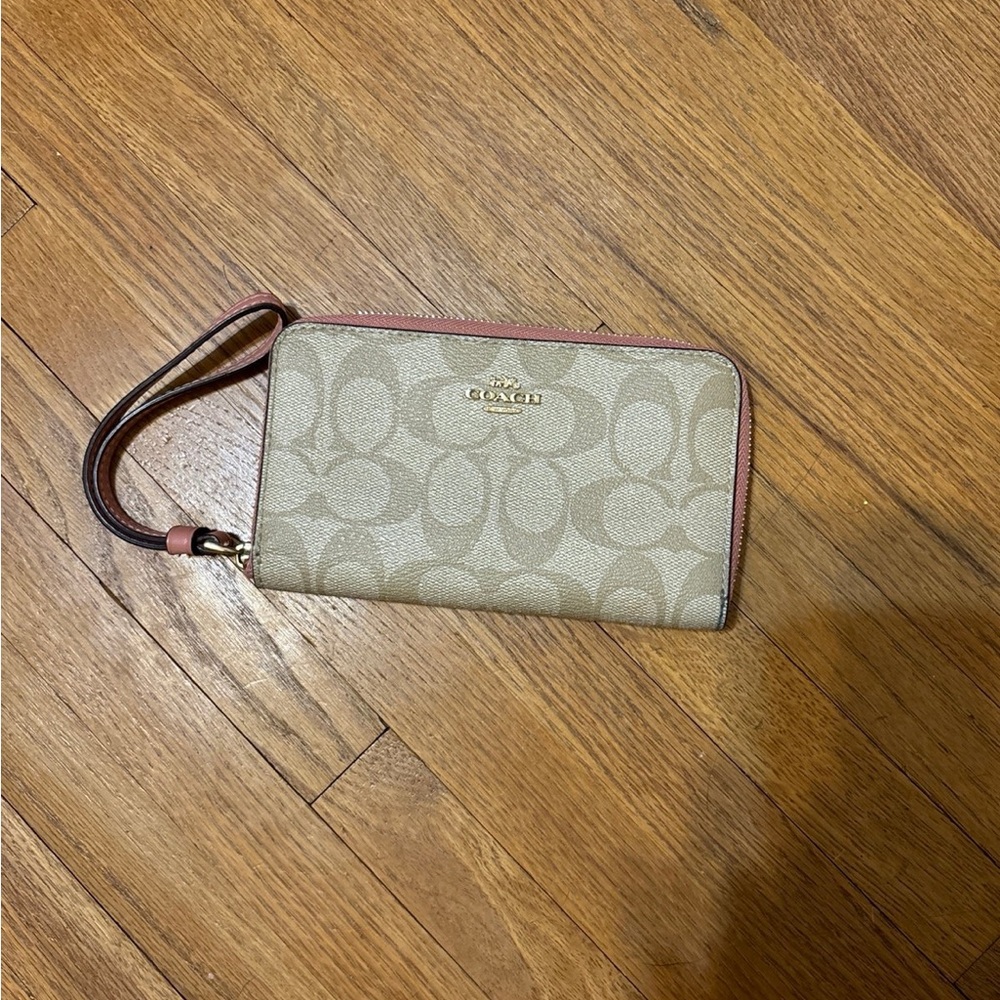 Coach Tan Wristlet